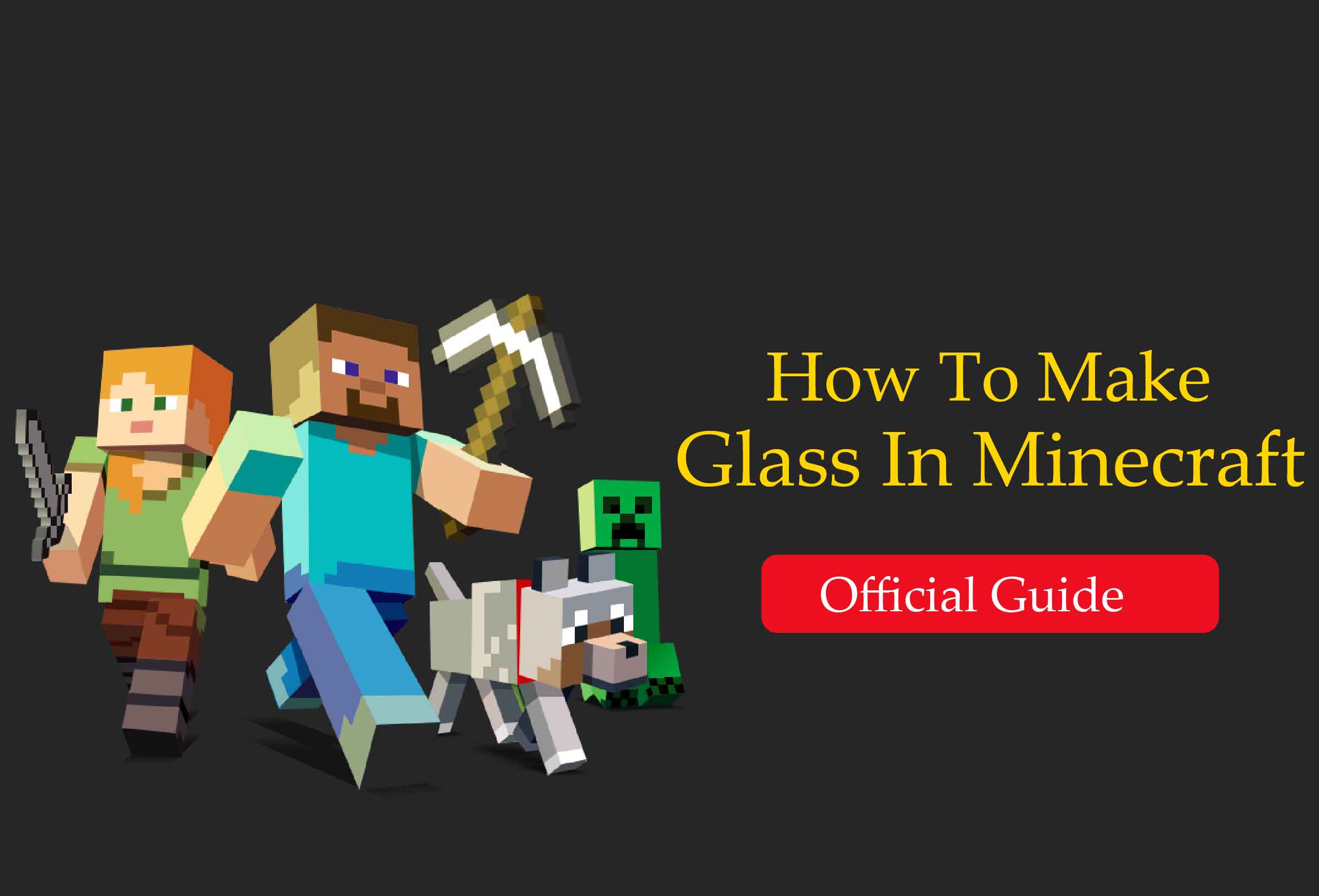 how to make glass in Minecraft