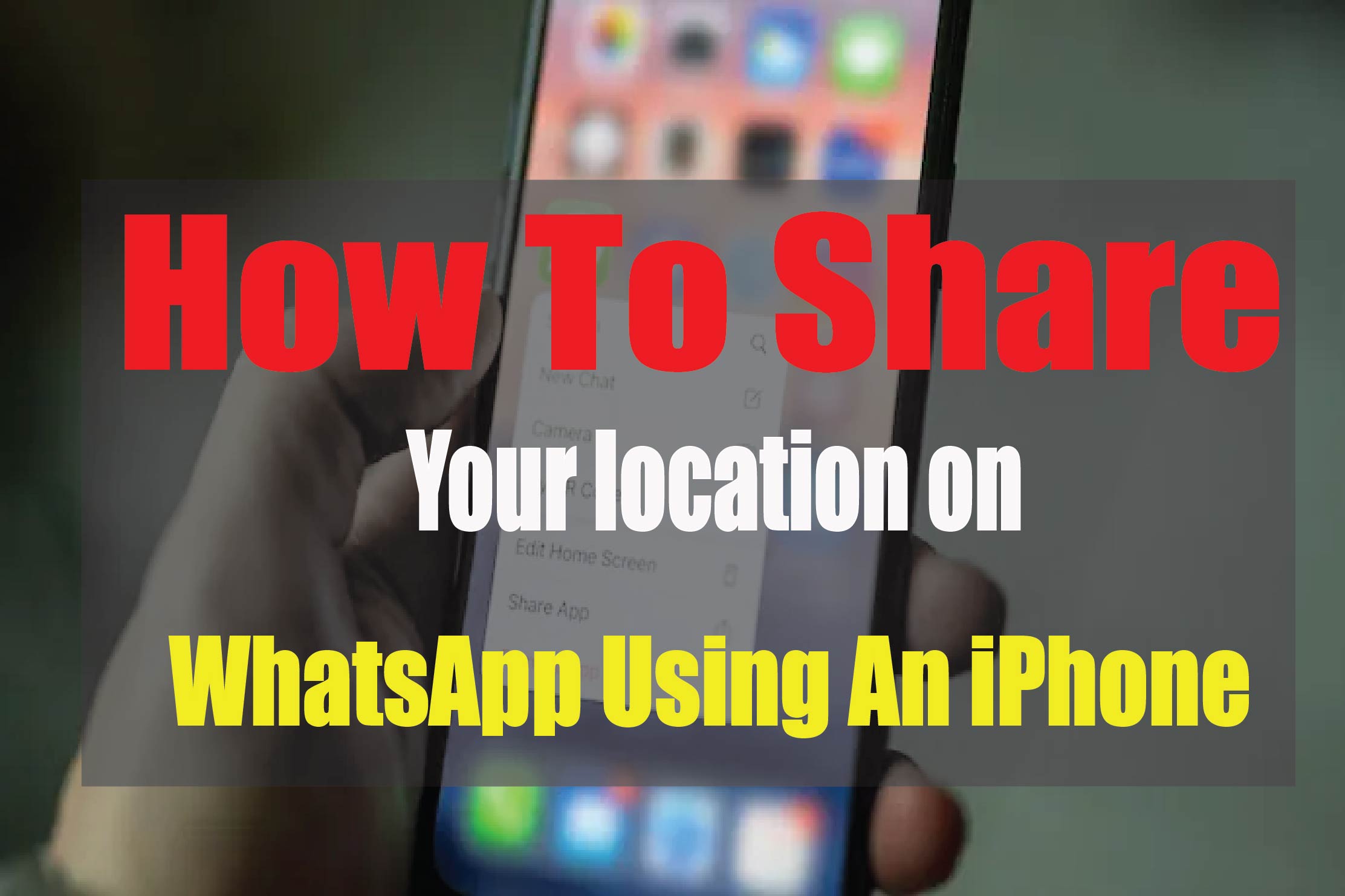 share your location on WhatsApp using an iPhone