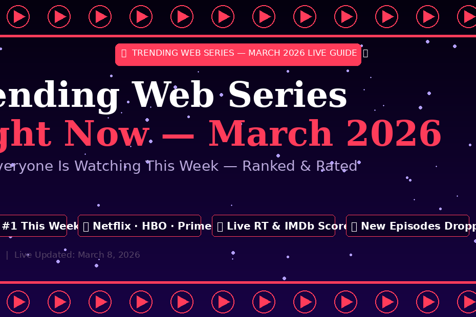trending web series March 2026
